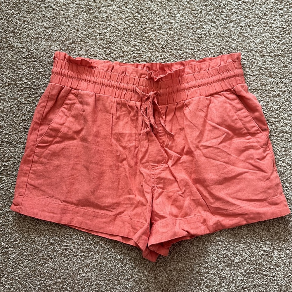 A New Day Linen Blend Pull On Shorts